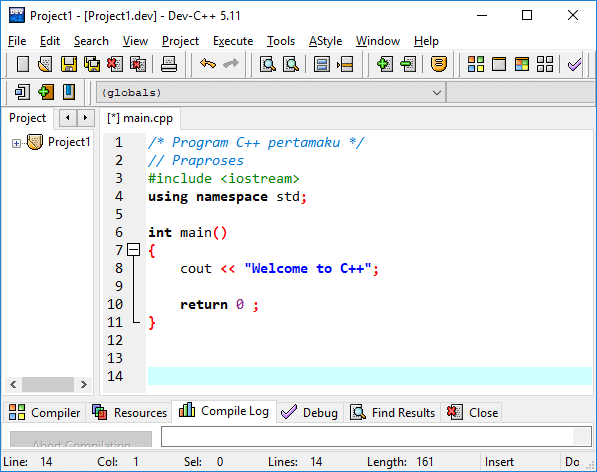 Contoh Program C++